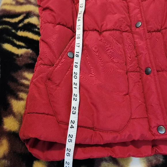 Eddie Bauer Red Buffalo Plaid Men's Puffer Vest  Size XL - Picture 6 of 6